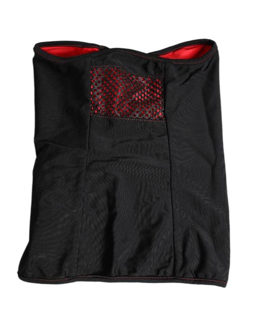 Knitted Nylon Neck Warmer — Black