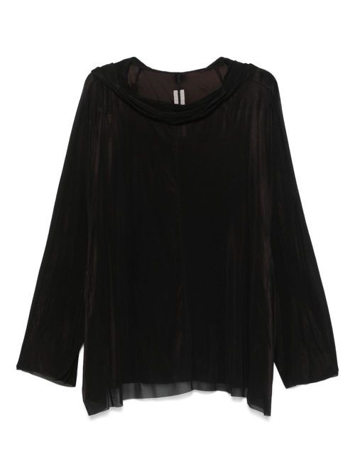 Rick Owens hooded tunic - Black