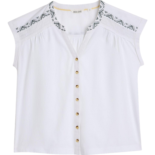 White Stuff Billie Emb Button Shirt
