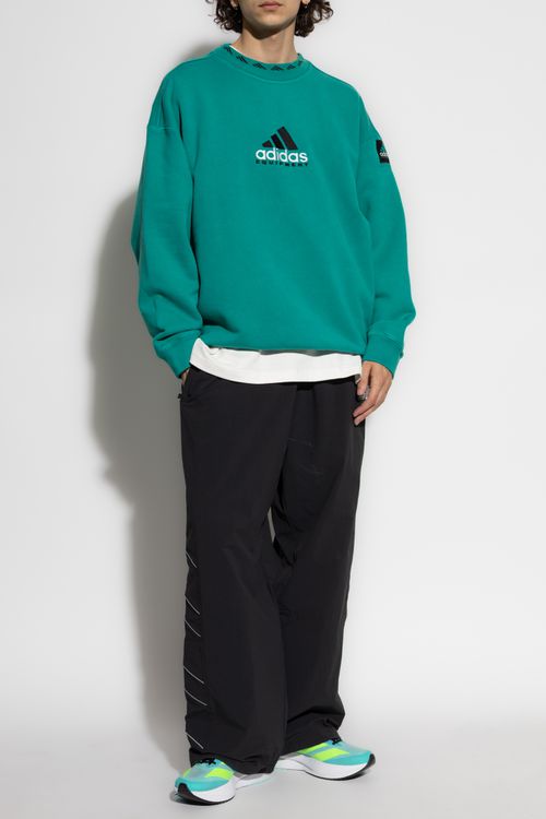 Sweatshirt With Embroidered Logo, Men's, Green