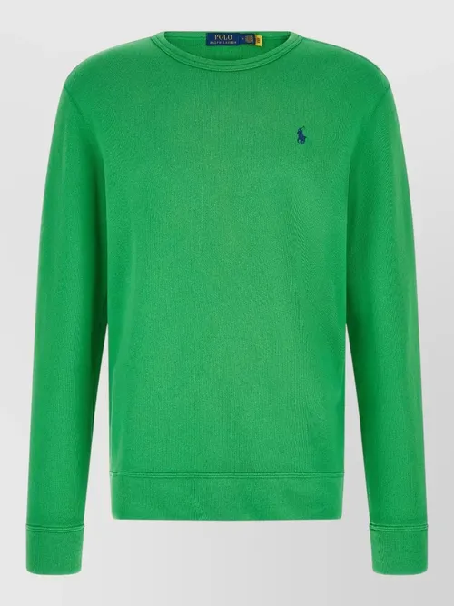 Polo Ralph Lauren - cotton sweatshirt crew neck ribbed tri