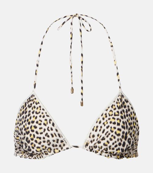 Printed bikini top