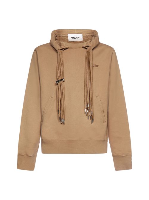 Multi-cord long-sleeve hoodie - Neutrals