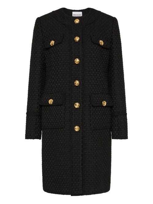 Kimberly double-breasted coat - Black