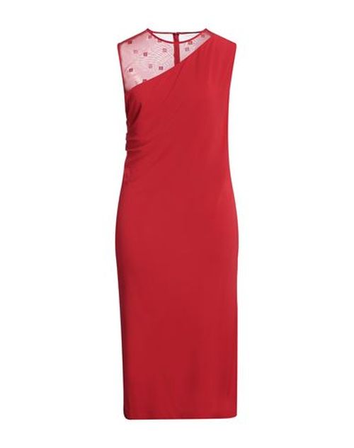 Woman Midi dress Red Size 8 Viscose, Polyamide, Elastane
