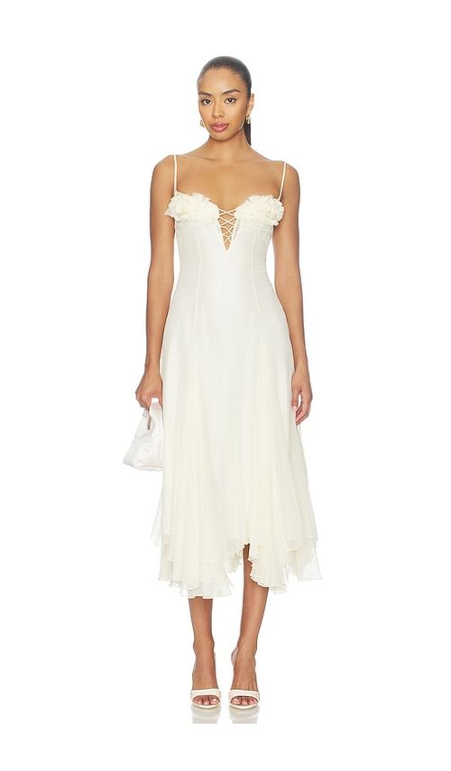 Mirror Palais Valentina Dress in Butter. M also in L