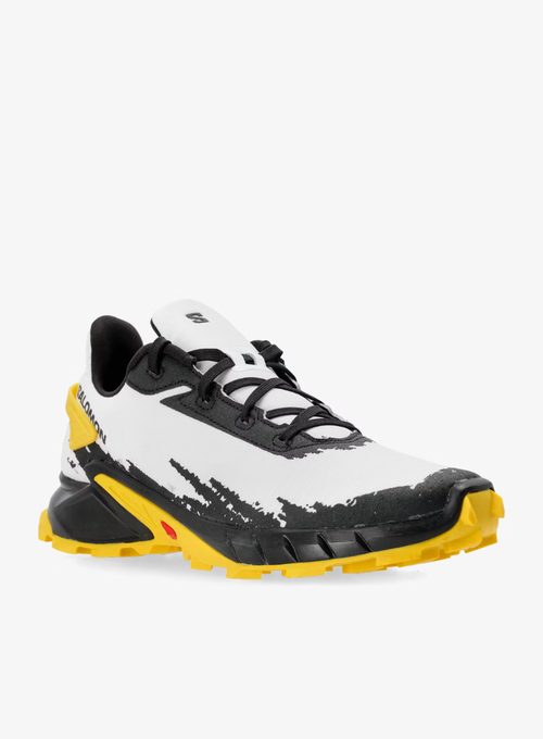 Alphacross 4 Sneakers Men US 8.5 White Black Trail Running Shoes EEE4115