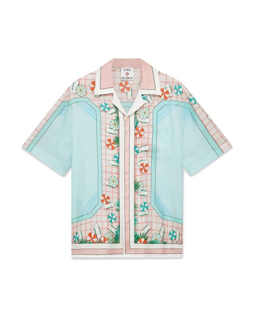 Cuban Collar Short Sleeve Shirt