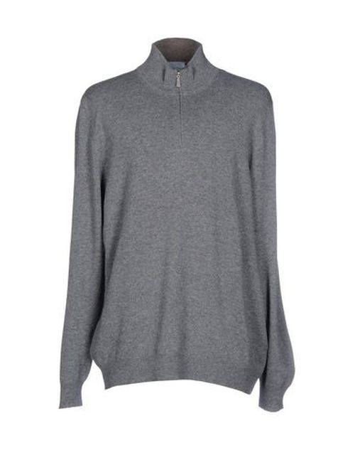 Man Turtleneck Grey Size 36 Wool, Cashmere, Viscose