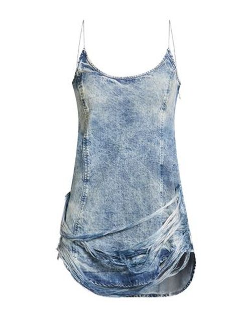 Woman Mini dress Blue Size S Lyocell