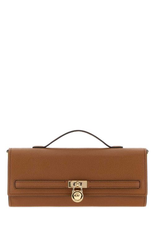 Clutch Top Handle Bag — Brown