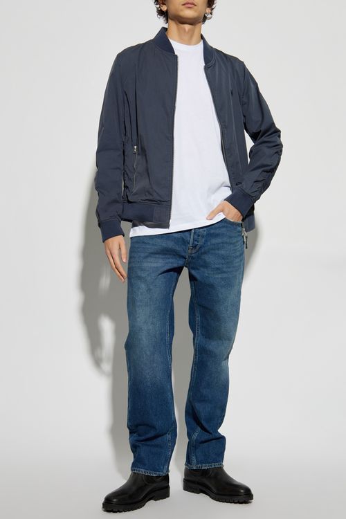 Jeans Redi With Vintage Effect, Men's, Navy Blue