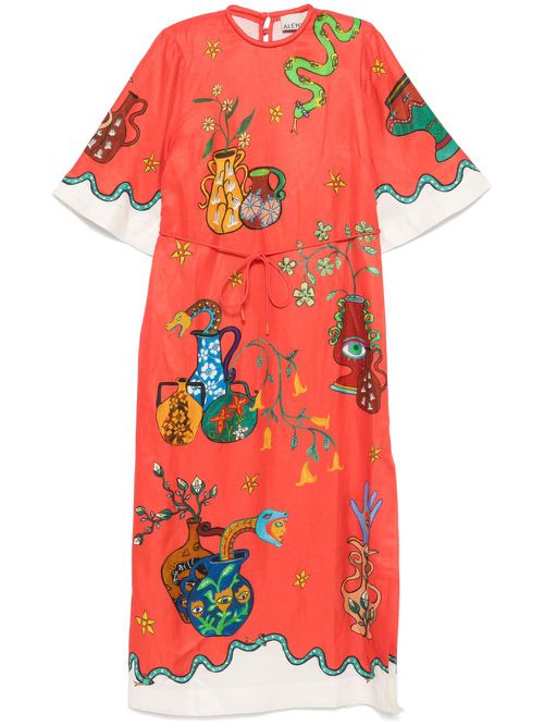 Rose T-shirt dress - Orange