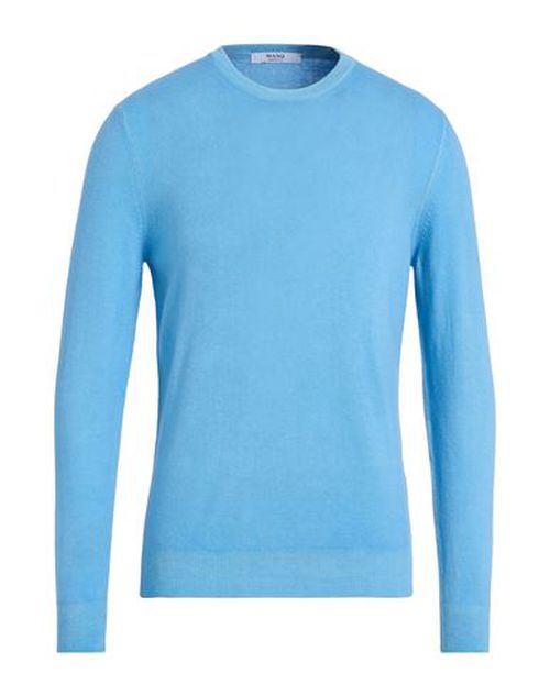 Man Sweater Azure Size 38 Merino Wool, Cashmere