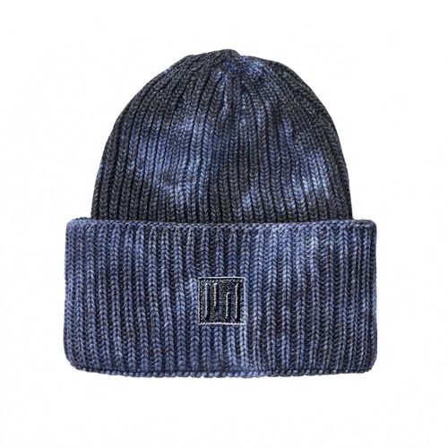 Women's Watch Beanie In Dark Navy Wave Dye