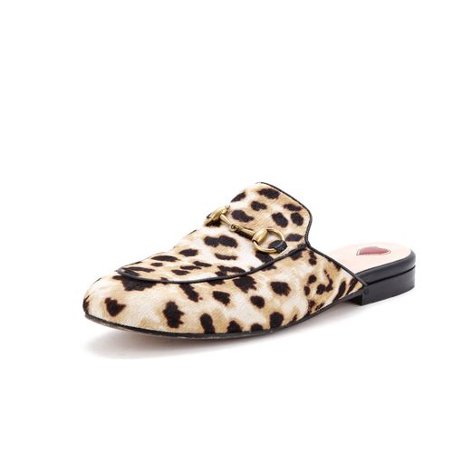 Women's Princetown Mules Printed Calf Hair