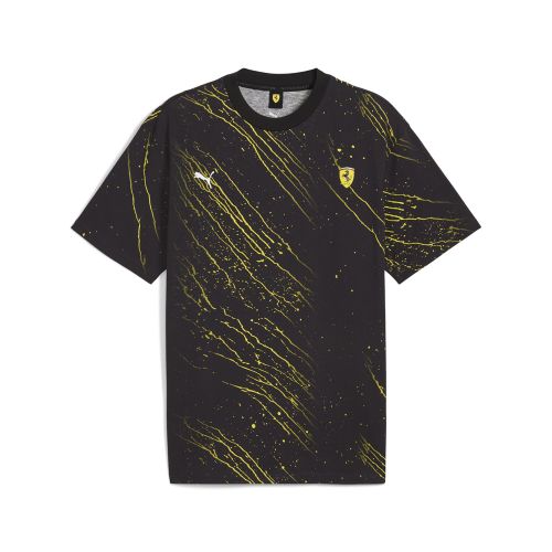 Ferrari Race Color Graphic Crew Neck Short Sleeve T-Shirt