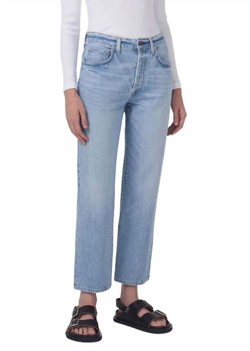 Emery Crop Relaxed Straight Jean In Moonbeam