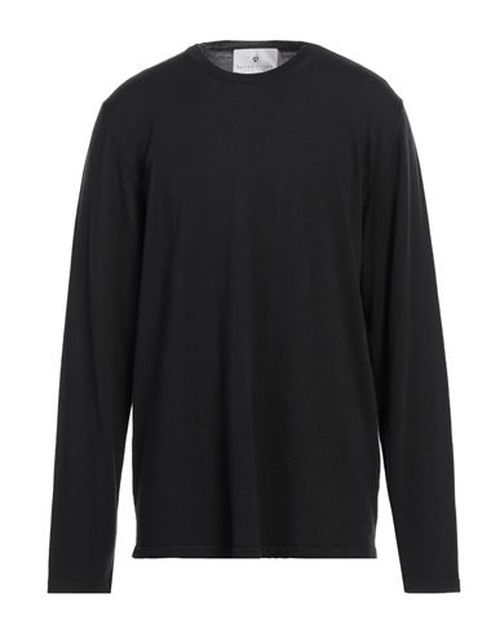 Man Sweater Black Size 6 Wool, Silk