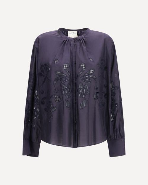 FORTE_FORTE Embroderied cotton shirt Female 0