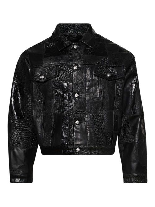 Body Shop patchwork leather jacket - Black