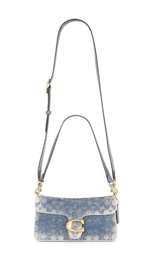 Coach Soft Crystal Signature Denim Tabby Bag Blue