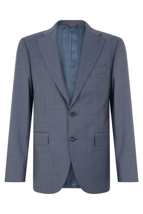 Wool Blazer — Blue