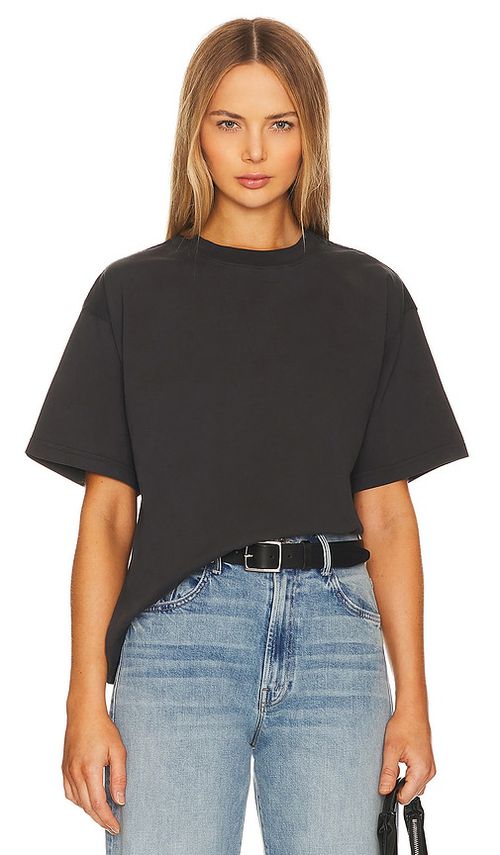 WAO The Relaxed Tee in Washed Black - Black. XS also in