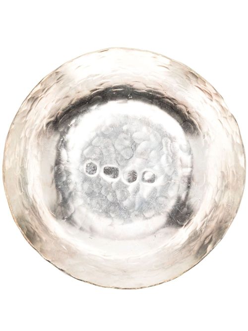 Hammered-effect soy bowl - Silver