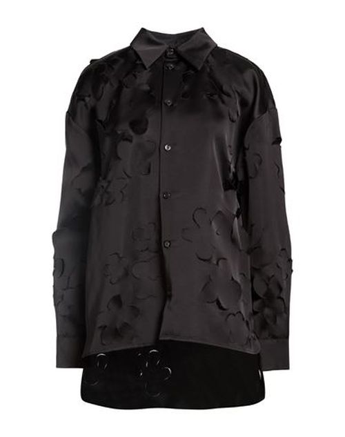 Woman Shirt Black Size 4 Viscose, Cotton