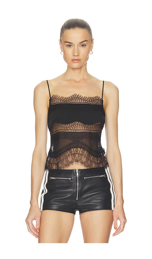 HAELO Collage Cami Top in Black. M. Also in L, S, XL