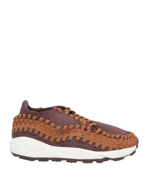 Man Sneakers Chocolate brown Size 6.5 Leather, Textile fibers