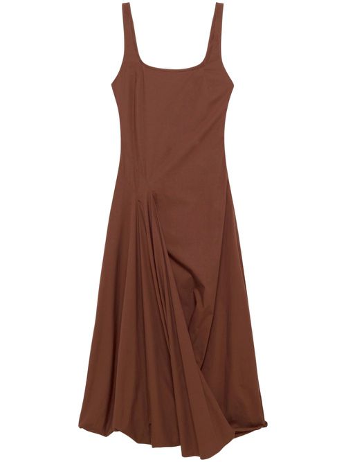 Olivia midi dress - Brown