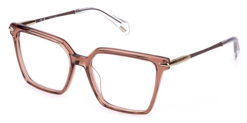 Police VPLR14 JADE 2 0893 Women’s Eyeglasses Brown  54 - Blue Light Block Available