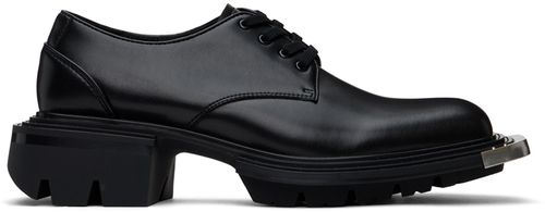 Untitlab® Black Reel Metal Toe Derbys