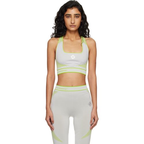 Gray & Green Seamless Bralette