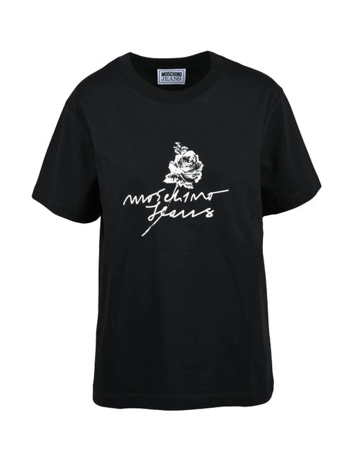 Black Rose Cotton T-Shirt