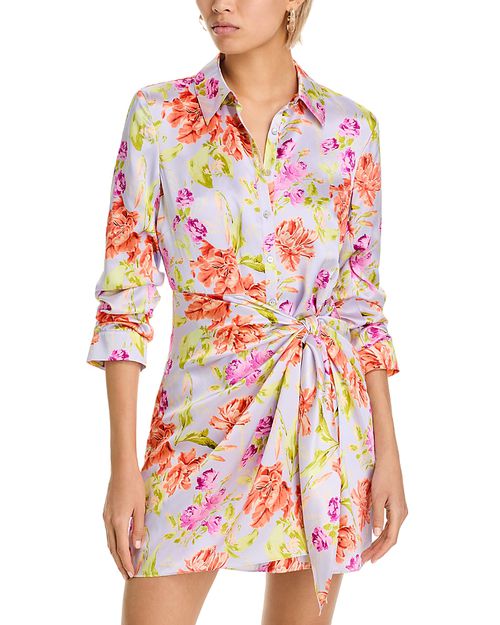 Midnight Tulips Mini Dress