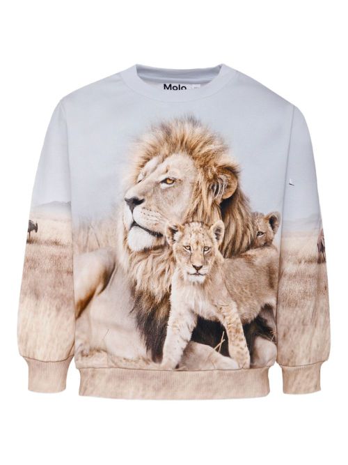 Miksi lion-print sweatshirt - Neutrals