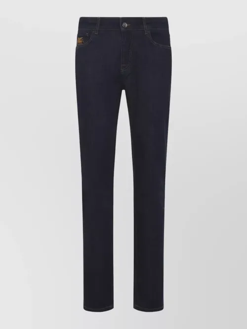 Etro - roma denim five pocket tailored trouser