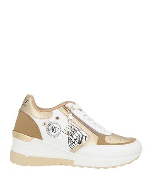 Woman Sneakers Gold Size 9 Synthetic material, Textile fibers