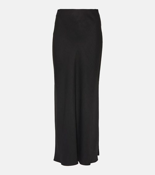 Twill maxi skirt