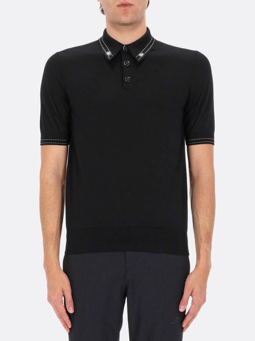 Polo Shirt Men color Black