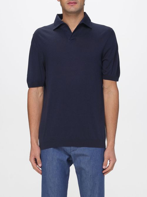 Polo Shirt Men color Grey