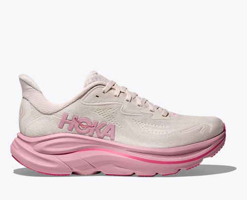 HOKA Women's Clifton 10 Shoes in Rose Cream/Dried Rose