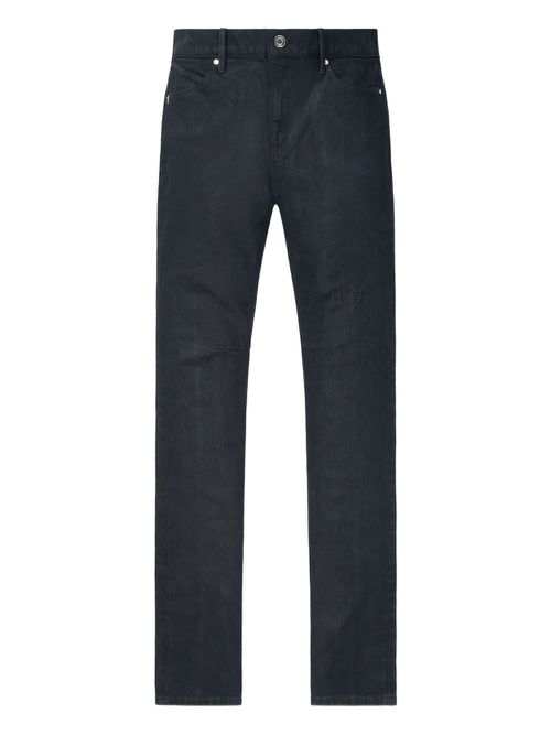 Waxed-effect jeans - Blue