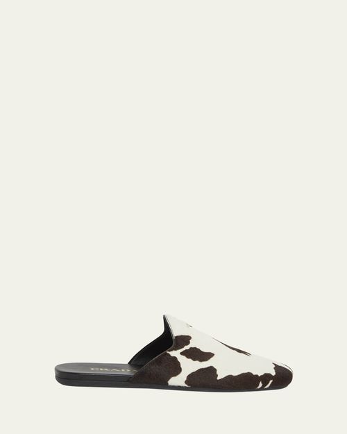 Pony Hair Flat Mules