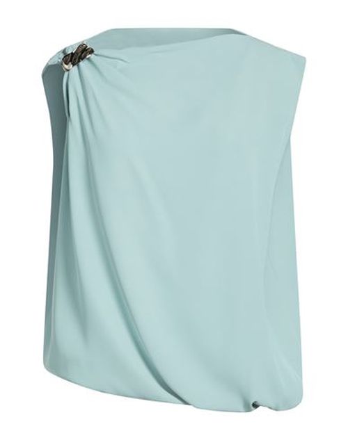 Woman Top Sky blue Size 8 Polyester, Elastane