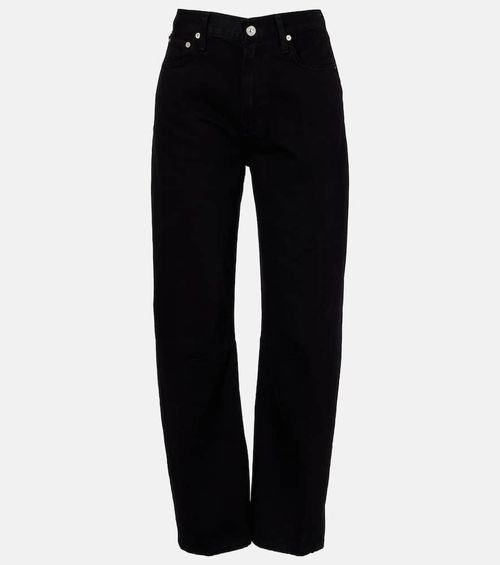 Miro high-rise barrel-leg jeans