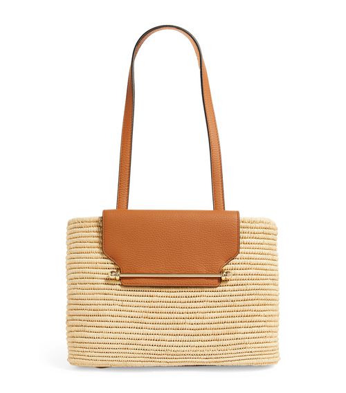 Raffia Basket Tote Bag